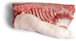 Frozen Pork Middle Select, Deboned Without Softbone, Rindless