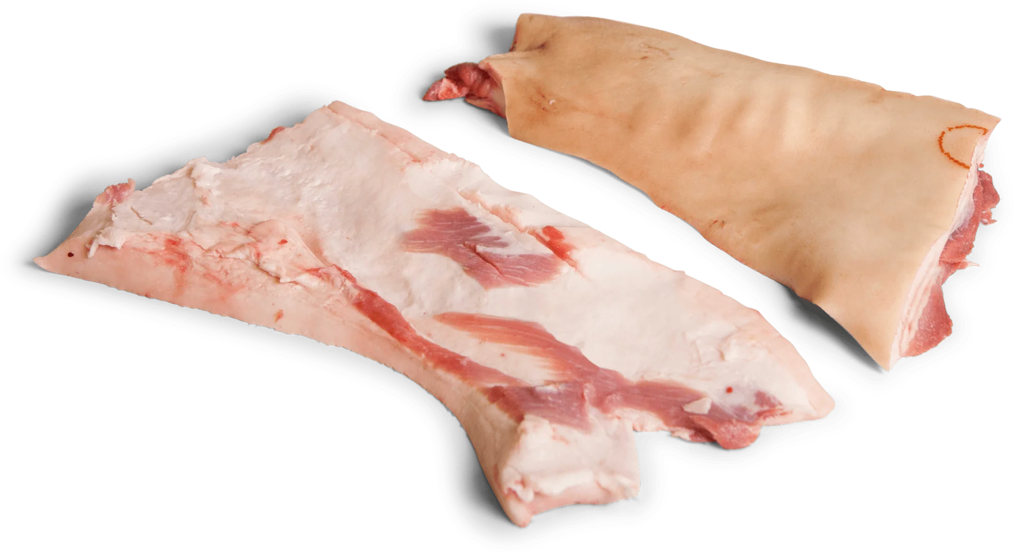 Frozen Pork Neck Fat Rind On